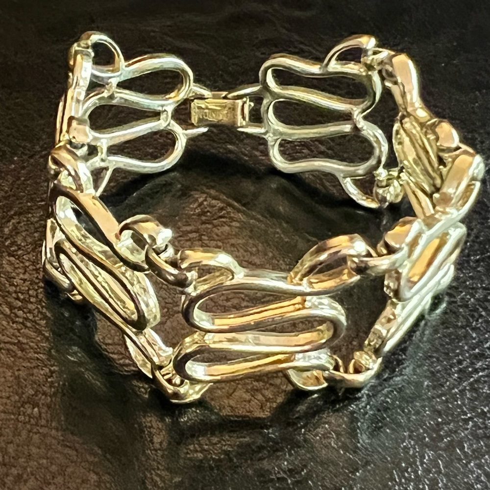 Emmons Vintage Gold Tone Cuff Bracelet